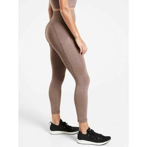 Athleta Women's Ultimate Stash Pocket 7/8 Tight Size XS Almond Activewear Yoga - Picture 5 of 10